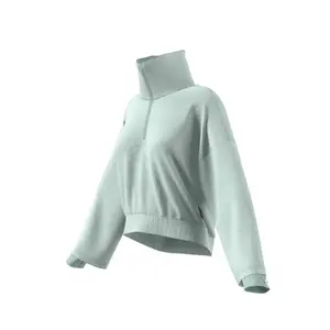 Damen-Sweatshirt adidas Aeroeady Logo Jacquard Half-Zip image-2