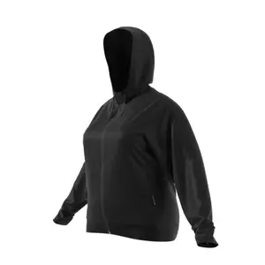 Huvtröja för kvinnor adidas Aeroeady Jacquard Full-Zip Logo (Plus Size) image-2