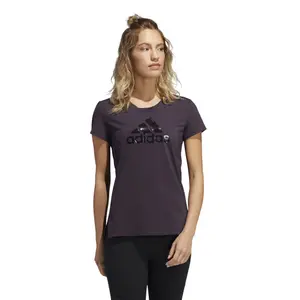 Camiseta de mujer adidas Glam On Badge of Sport Logo image-2