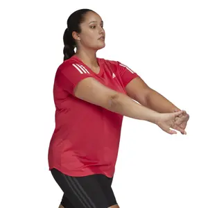T-shirt för kvinnor adidas Own the Run (Plus Size) image-6
