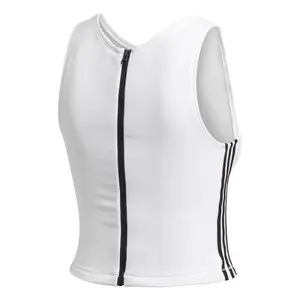 Camiseta de tirantes para mujer adidas Zippable Ribbed image-1