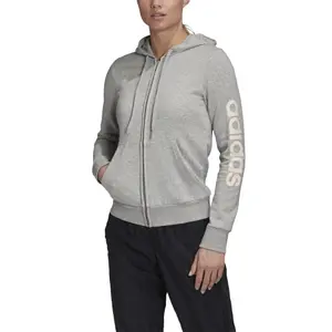 Sudadera con capucha para mujer adidas Essentials Linear Fleece image-3