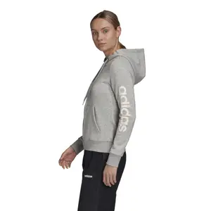Huvtröja för kvinnor adidas Essentials Linear Fleece image-6