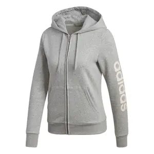 Sudadera con capucha para mujer adidas Essentials Linear Fleece image-1