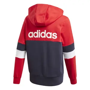 Sudadera con capucha para niños adidas Linear Colorblock Full-Zip image-1