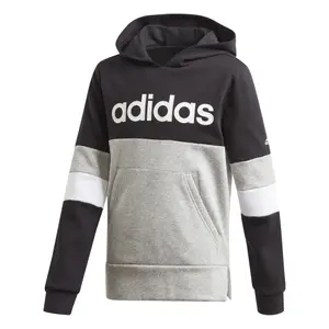 Sudadera con capucha infantil adidas Linear Colorblock Hooded Fleece image-0