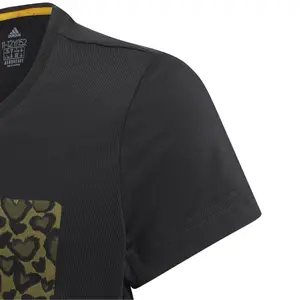 Camiseta de chica adidas Aeroready Leo Graphic image-4