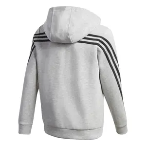 Sudadera con capucha para niños adidas 3-Stripes Doubleknit Full-Zip image-1