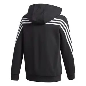 Sudadera con capucha para niños adidas 3-Stripes Doubleknit Full-Zip image-1