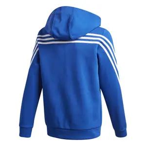 Sudadera con capucha para niños adidas 3-Stripes Doubleknit Full-Zip image-1