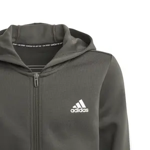 Sudadera con capucha para niños con cremallera adidas 3-Bandes Doubleknit image-4