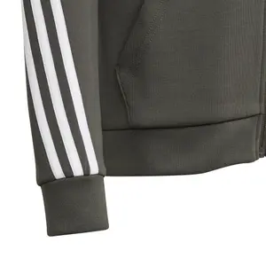 Sudadera con capucha para niños con cremallera adidas 3-Bandes Doubleknit image-6