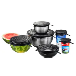 Set van 6 siliconen deksels Gefu Flexifresh image-0