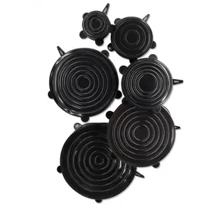 Set van 6 siliconen deksels Gefu Flexifresh image-1