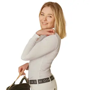 Koszulka polo do jazdy konnej z długim rękawem GEM Twist image-2
