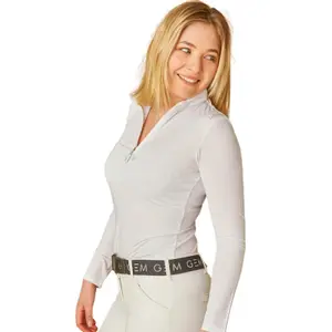 Koszulka polo do jazdy konnej z długim rękawem GEM Twist image-1
