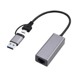 Carte réseau USB-A/C 3.0 vers RJ45 Gigabit Gembird