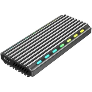 Boitier externe USB 3.2 Gembird RGB - S-ATA M.2