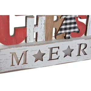 Creative activities wooden christmas sign led light Genérico image-2