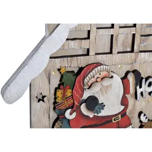 Creative Christmas wooden activities with led in 2 models Genérico Casita image-3