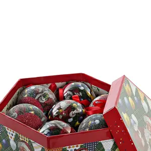 Creative activities box decorated with 7 christmas baubles Genérico image-1