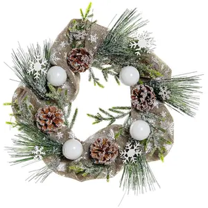 Christmas wreath pineapple snow wall decoration Genérico image-0