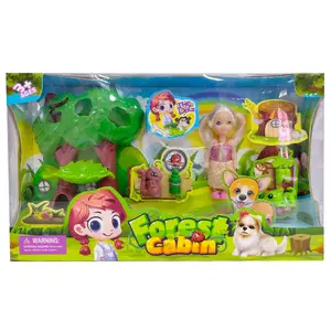 Mini-doll with tree house Genérico image-0