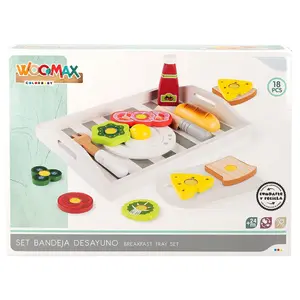 Wooden tray dinette for food and breakfast Genérico Bestway ECO image-0