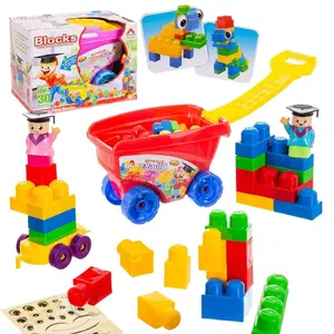 Building sets 30 blocks and cart Genérico image-0