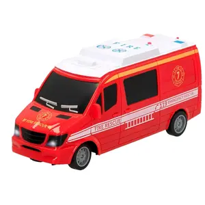 Radio-controlled toy fire engine with light and sound Genérico image-2