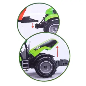 Tractor car set with 2 farm trailers Genérico image-1
