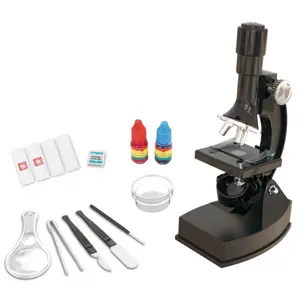 3-lens microscope educational set with accessories Genérico image-0