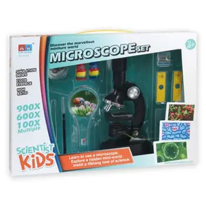 3-lens microscope educational set with accessories Genérico image-1