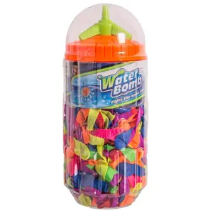 Jar of 500 water balloons with accessories Genérico image-0