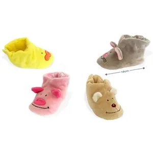 Children's plush animal slippers Genérico image-2