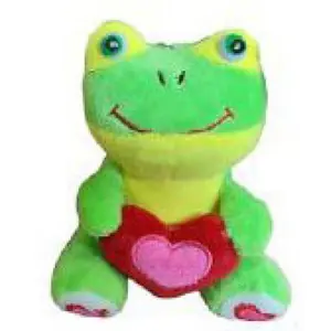 Heart-shaped plush animal with key ring in various designs Genérico image-0