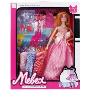 Princess mannequin doll with dresses in 2 assorted designs Genérico image-1