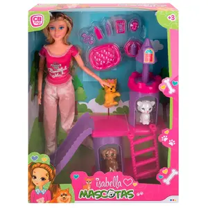 isabella mannequin doll with pet and accessories Genérico image-0
