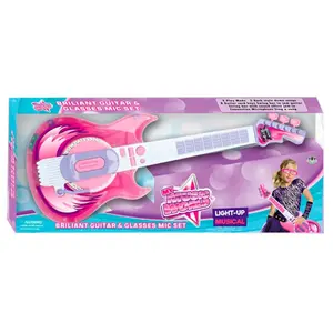 Guitar and microphone music kit with light-music glasses Genérico image-1