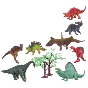 9 dinosaurs inclined figurine with accessories Genérico image-0