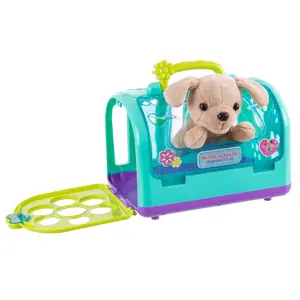 Plush dog with crate and accessories Genérico image-0