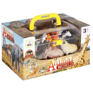 Case with 10 farm animal figurines and accessories Genérico image-0