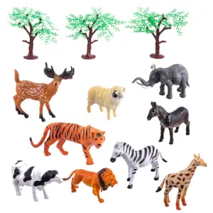 Case with 10 farm animal figurines and accessories Genérico image-1