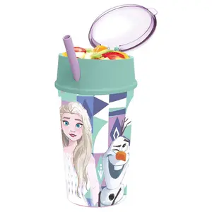 Set di tazze con cannuccia e portamerenda per bambini Genérico image-1