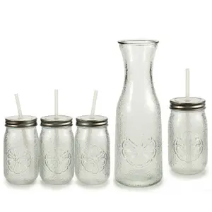 1 literes üveg 4x 40 cl-es pohárral Genérico image-0