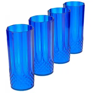 Juego de 4 vasos acrílicos Genérico image-0