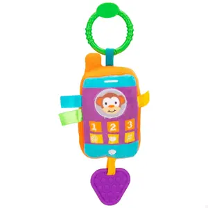 Textile rattle and teether with movable shape Genérico image-0