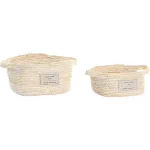 Cotton fiber storage baskets Genérico (x2) image-0