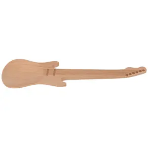 Chitarra elettrica con cucchiaio da insalata in legno Genérico image-1