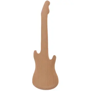Chitarra elettrica con cucchiaio da insalata in legno Genérico image-3